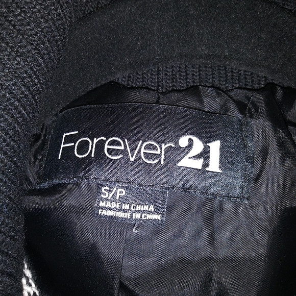 Forever 21 Tweed Print Jacket Sz S - Picture 6 of 6